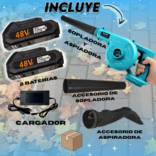 Sopladora y Aspiradora 48v