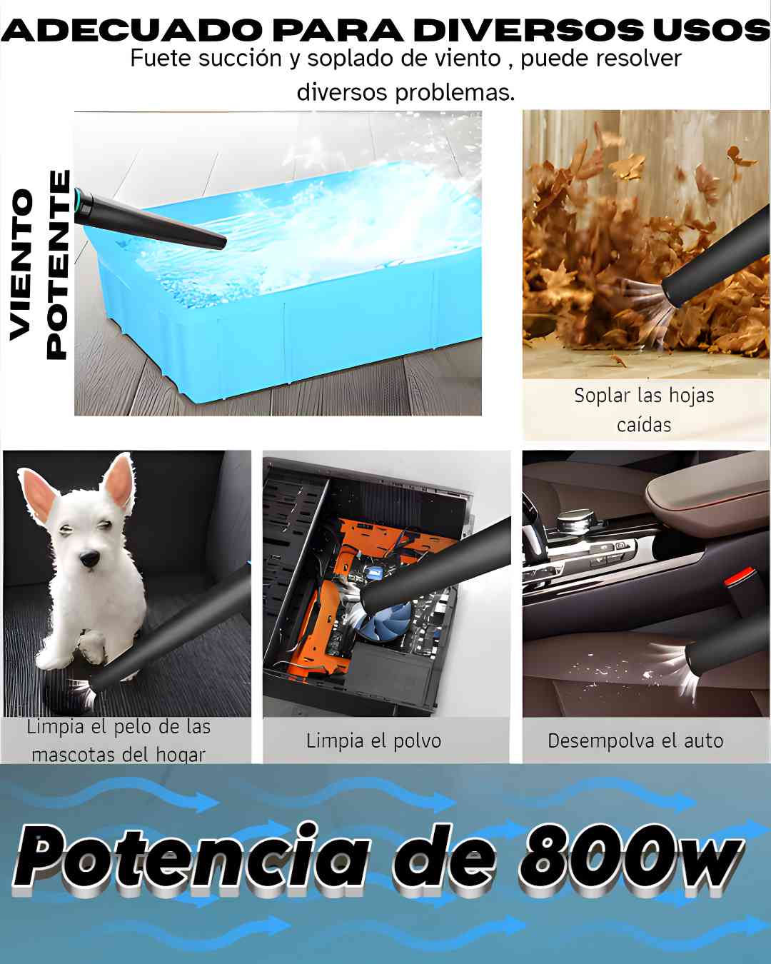 Sopladora y Aspiradora 48v