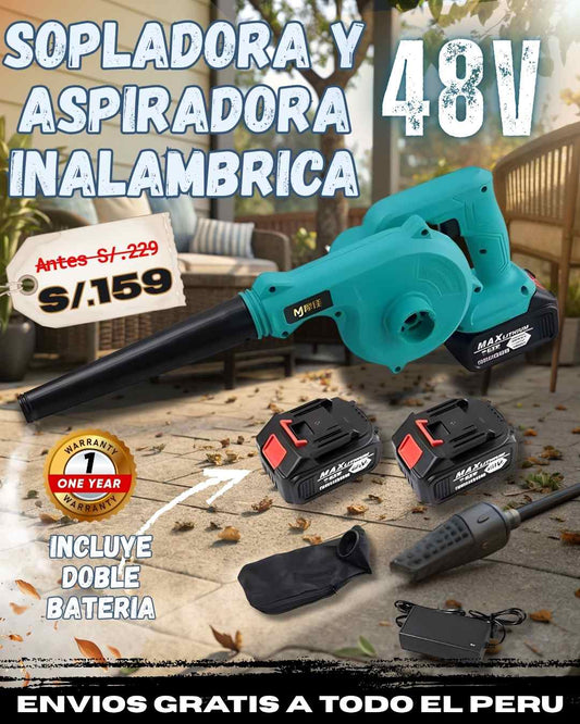 Sopladora y Aspiradora 48v